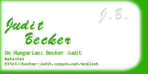 judit becker business card